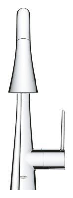GROHE Zedra Tek kumandalı eviye bataryası Krom 32294002