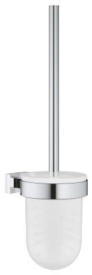 GROHE Essentials Cube Tuvalet fırçası seti Krom