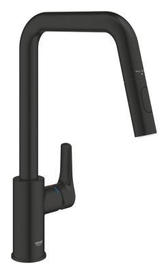 GROHE Eurosmart Tek kumandalı eviye bataryası Siyah Matt Black 306192430