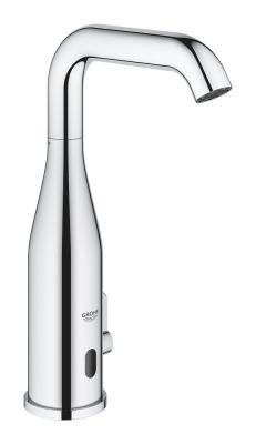 GROHE Essence E Fotoselli lavabo bataryası, 1/2", çift su girişli ayarlanabilir sıcaklık sınırlayıcısı Krom 36445000