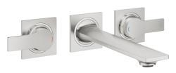 GROHE Allure 3 delikli lavabo bataryası 1/2" M-Boyut Supersteel Infinity Kaplama 20193DC2