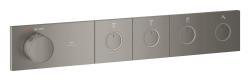 GROHE Grohtherm Aqua Tiles 4 valfli ankastre termostatik batarya Antrasit Brushed Hard Graphite