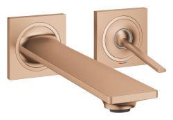 GROHE Allure İki delikli lavabo bataryası M-Boyut Bronz Brushed Warm Sunset