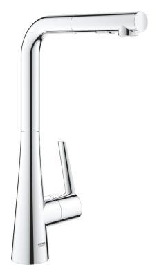 GROHE Zedra Tek kumandalı eviye bataryası Krom 32553002