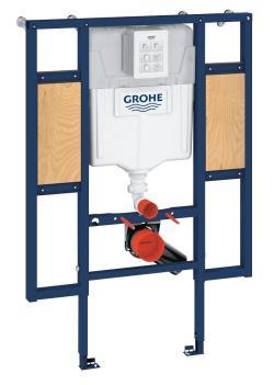 GROHE Rapid SL Engelli WC, gömme rezervuar, 1.13 m montaj yüksekliği, duvar desteği için montaj ekipmanları ile XS