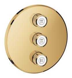 GROHE Grohtherm SmartControl Üç valfli akış kontrollü kumanda Altın Cool Sunrise