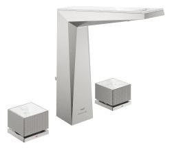 GROHE Allure Brilliant Private Collection 3 delikli lavabo bataryası L-Boyut Supersteel Infinity Kaplama 20671DC0