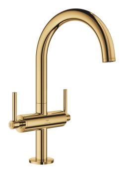 GROHE Atrio Tek delikli lavabo bataryası 1/2" L-Boyut Altın Cool Sunrise 21145GL0