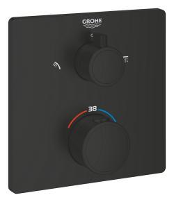 GROHE Grohtherm Termostatik banyo/duş bataryası Siyah Matt Black 1022092430