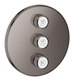 GROHE Grohtherm SmartControl Üç valfli akış kontrollü kumanda Antrasit Hard Graphite 29122A00