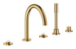 GROHE Atrio Private Collection 5 delikli küvet bataryası Altın Cool Sunrise 25224GL0