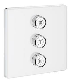 GROHE Grohtherm SmartControl Üç valfli akış kontrollü kumanda Beyaz, krom 29158LS0