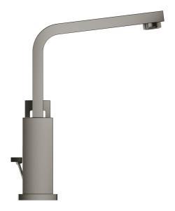 GROHE Eurocube Tek kumandalı lavabo bataryası 1/2" L-Boyut Antrasit Brushed Hard Graphite