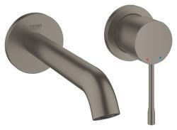 GROHE Essence İki delikli lavabo bataryası M-Boyut Antrasit Brushed Hard Graphite 29192AL1