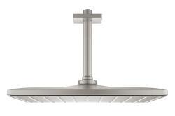 GROHE Rainshower Mono 310 Cube Tepe duşu seti 142 mm, tek akışlı Supersteel Infinity Kaplama