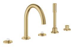 GROHE Atrio Private Collection 5 delikli küvet bataryası Altın Brushed Cool Sunrise 25224GN0