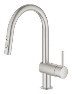 GROHE Minta Tek kumandalı eviye bataryası Supersteel Infinity Kaplama 32321DC2