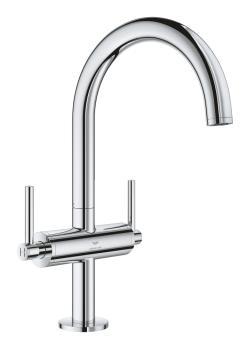 GROHE Atrio Tek delikli lavabo bataryası 1/2" L-Boyut Krom 21145000
