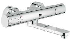 GROHE Eurosmart Cosmopolitan E Duvardan, fotoselli ve termostatik sıcaklık kontrollü lavabo bataryası Krom 36333000