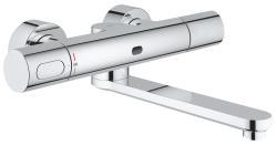 GROHE Eurosmart Cosmopolitan E Duvardan, fotoselli ve termostatik sıcaklık kontrollü lavabo bataryası Krom 36332000