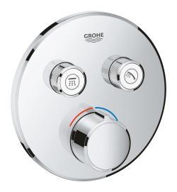 GROHE SmartControl Çift valfli akış kontrollü ankastre duş bataryası Krom 29145000