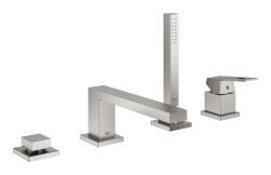 GROHE Eurocube Dört delikli küvet bataryası Supersteel Infinity Kaplama