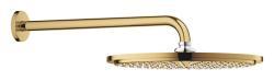 GROHE Rainshower Cosmopolitan 310 Tepe duşu seti 380 mm, tek akışlı Altın Cool Sunrise