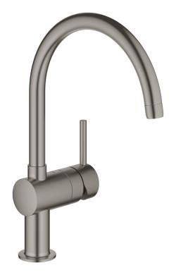 GROHE Minta Tek kumandalı eviye bataryası Antrasit Brushed Hard Graphite 32917AL0