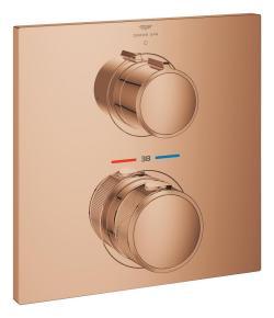 GROHE Allure Tek valfli akış kontrollü, ankastre termostatik duş bataryası Bronz Warm Sunset