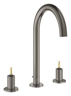 GROHE Atrio Private Collection 3 delikli lavabo bataryası L-Boyut Antrasit Brushed Hard Graphite 20593AL0