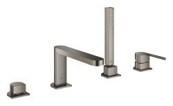 GROHE Plus Dört delikli küvet bataryası Antrasit Brushed Hard Graphite
