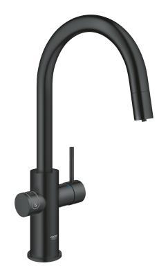 GROHE Blue Home C-spout starter kit with Pull-Out spout Siyah Velvet Black