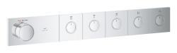 GROHE Grohtherm Aqua Tiles 5 valfli ankastre termostatik batarya Krom