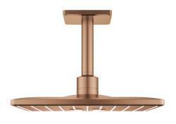 GROHE Rainshower SmartActive 310 Cube Tepe duşu seti 142 mm, 2 akışlı Bronz Brushed Warm Sunset