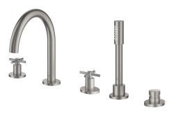 GROHE Atrio 5 delikli küvet bataryası Supersteel Infinity Kaplama 29408DC0