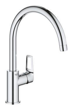 GROHE BauLoop Tek kumandalı eviye bataryası Krom 31368001