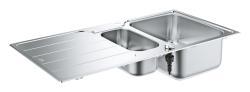 GROHE K500 Damlalıklı paslanmaz çelik eviye Paslanmaz Çelik Brushed Stainless Steel 31572SD1