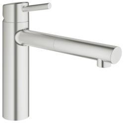 GROHE Concetto Tek kumandalı eviye bataryası Supersteel Infinity Kaplama 31129DC1