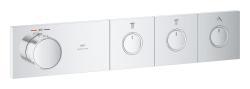 GROHE Grohtherm Aqua Tiles Üç valfli akış kontrollü, ankastre termostatik duş bataryası Krom