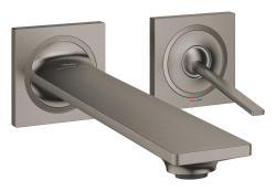 GROHE Allure İki delikli lavabo bataryası M-Boyut Antrasit Brushed Hard Graphite