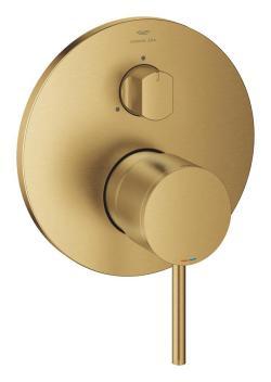 GROHE Atrio Tek kumandalı 3 yönlü banyo bataryası Altın Brushed Cool Sunrise