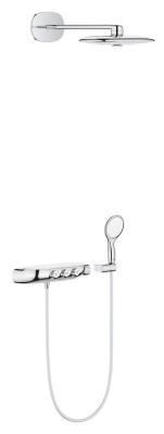 GROHE Rainshower System SmartControl Duo 360 Termostatik yarı ankastre duş bataryası Krom