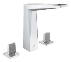 GROHE Allure Brilliant Private Collection 3 delikli lavabo bataryası L-Boyut Krom 20667000