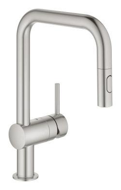 GROHE Minta Tek kumandalı eviye bataryası Supersteel Infinity Kaplama 32322DC2