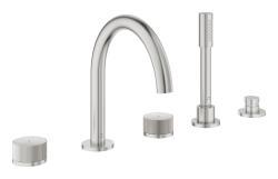 GROHE Atrio Private Collection 5 delikli küvet bataryası Supersteel Infinity Kaplama 25226DC0