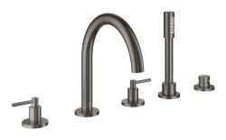 GROHE Atrio 5 delikli küvet bataryası Antrasit Brushed Hard Graphite 29407AL0