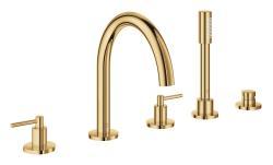GROHE Atrio 5 delikli küvet bataryası Altın Cool Sunrise 29407GL0