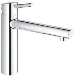 GROHE Concetto Tek kumandalı eviye bataryası Krom 31129001