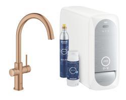 GROHE Blue Home C-çıkış uçlu başlangıç kiti Bronz Brushed Warm Sunset