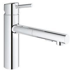 GROHE Concetto Tek kumandalı eviye bataryası Krom 30273001